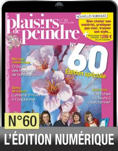 Le téléchargement du magazine Plaisirs de peindre n°60 : bien choisir son matériel, trouver son propre style, s'inspirer de démos réalisées par des démonstrateurs : Plaisirs de peindre donne le pouvoir aux artistes passionnés !