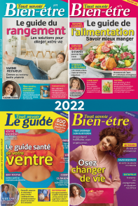 Retrouvez les 4 numéros 2022 de Tout Savoir Bien-Être : alimentation, rangement, santé du ventre et développement personnel. Achat magazine sur Divertistore