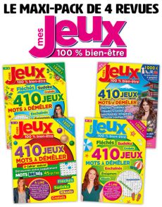 Pack de 4 revues de Mots à Démêler - Mes Jeux Bien-être