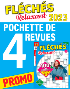 Pack Mots Fléchés Relaxant 2023 - 4 revues