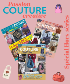 Pochette hors-séries Spécial Sacs Passion Couture Créative : 3 magazines avec patrons inclus, modèles tendance et tutos couture faciles. - Achat magazine sur Divertistore