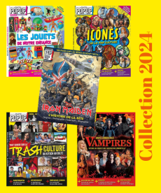 Pochette 2024 Collection Pop Up : 5 magazines (17 à 20 + HS Iron Maiden) sur pop culture, cinéma, musique et univers cultes. Achat magazine sur Divertistore.com