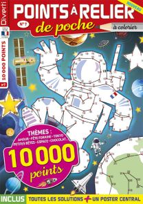 10 000 points à relier, toutes les solutions incluses et un poster central sur 2 pages pour un dessin panoramique : voici ce que vous réserve ce nouveau numéro de Points à Relier de Poche n°7