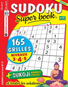 Sudoku Super book  n°17 - 165 grilles - niveau 3-4-5 - magazine de jeux en vente sur Divertistore