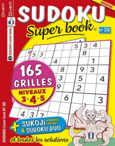 Retrouvez vos 165 grilles de SUDOKU Super book 18 - Niveaux 3-4-5 - Achat magazine sur Divertistore