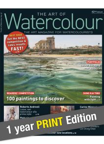 PRINT Edition 1-year Subscription - The Art of Watercolour magazine